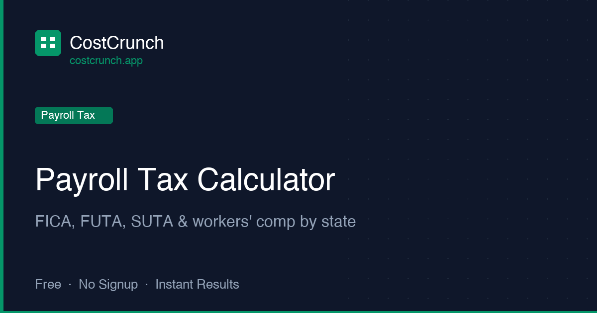 Payroll Tax Calculator